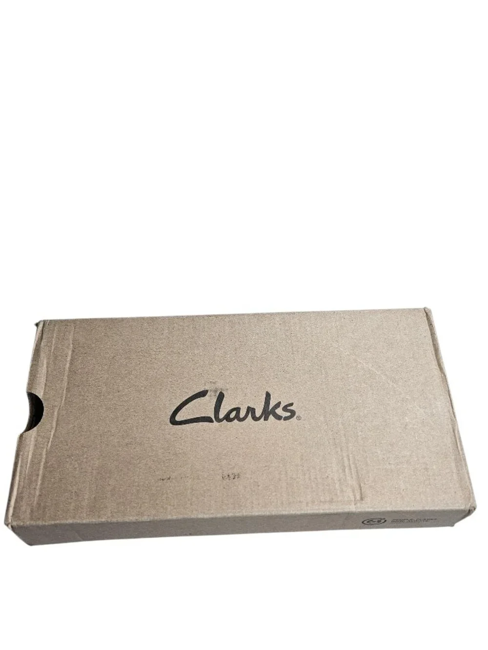 Clarks Laina 15 Buckle Dark Tan Leather Pointed Toe Loafer Flat, 7.5M, NWT